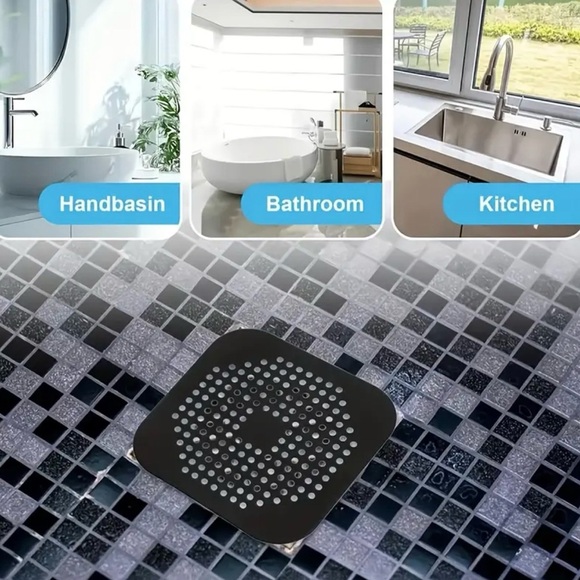 Brand New AntiClog Drain Hair Catcher Filter Plug Silicone Shower Sink Protector - Picture 8 of 12